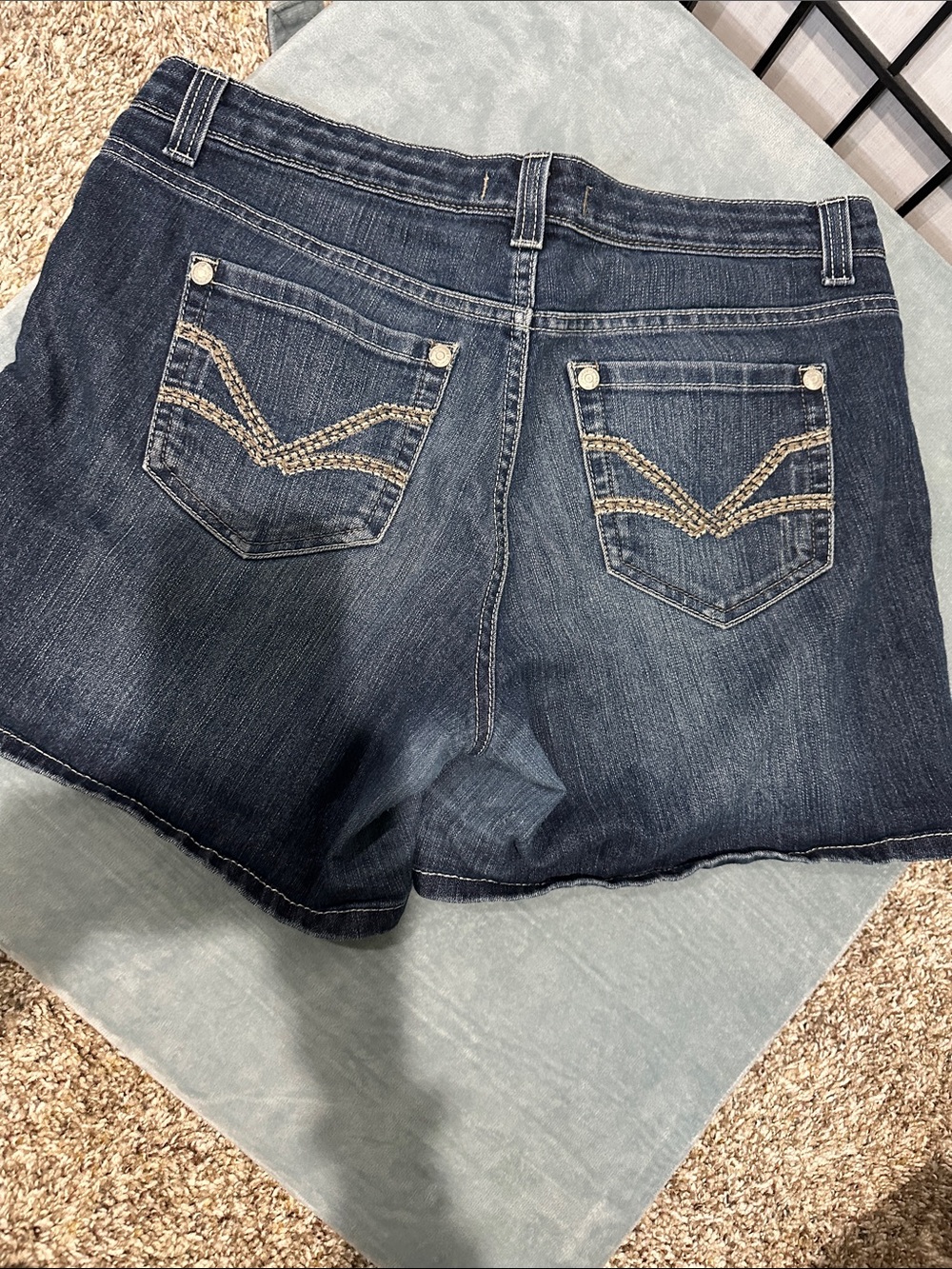 Nine West Vintage America Collection Dark Wash Denim Shorts 29/8 - Picture 5 of 7